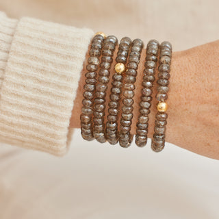 Smoky Quartz Shiner Bracelet