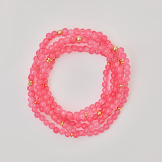 Hot Hot Pink Jade Bracelet