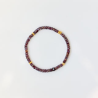 Holly Berry Garnet Bracelet
