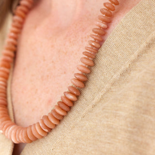 Harvest Moonstone Sapphire Necklace