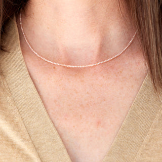 Pink Sapphire Sparkling Necklace