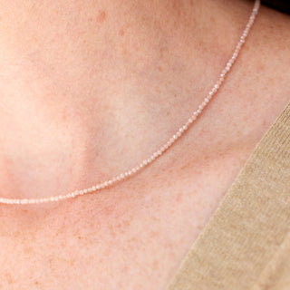 Pink Sapphire Sparkling Necklace