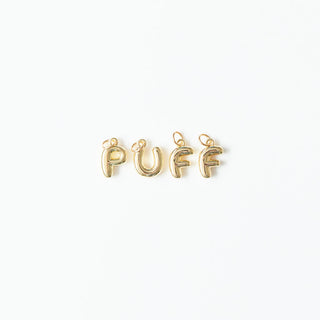 Puff Letter Charm
