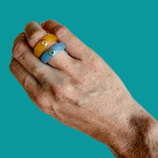 Found Jade Stacking Rings