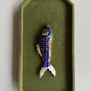 Blue Big Guy Wiggle Fish Charm