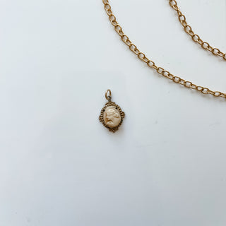 Vintage Framed Cameo Charm