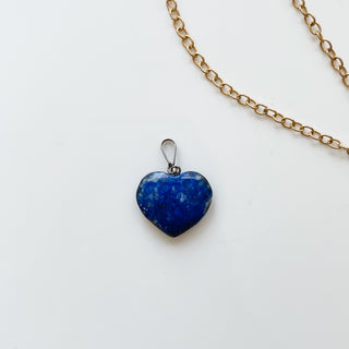 Found Blue Lapis Heart