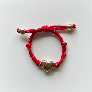 Red Heart Friendship Bracelet