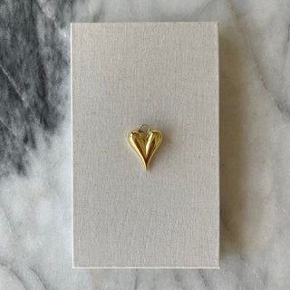 Large Puff Heart Charm