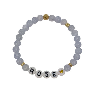 The Power of Blue Lace Agate Bracelet (Custom)