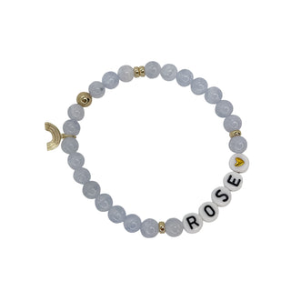 The Power of Blue Lace Agate Bracelet (Custom)