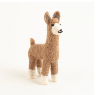 Felted Llama Ornament